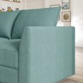 thumbnail image 5 of HONBAY Modular Convertible Sleeper Sofa Bed with Storage Ottomans for Living Room, Aqua Blue, 5 of 9
