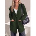 thumbnail image 3 of PRETTYGARDEN Women's Long Cardigans Hooded Chunky Sweaters Cozy Knit Jacket, Button up, Loose Fit, Pockets, Fall Coats, Trendy Casual, Going Out, Holiday Outfits, Winter Clothing, 3 of 10
