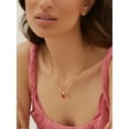 thumbnail image 4 of FindChic Dainty Butterfly Pendant Necklaces for Women, 14K Gold Plated Necklace Synthetic Pink Tourmaline Birthstone Necklace Birthday Christmas CZ Jewelry Gift for Girlfriend Daughter (Box), 4 of 9