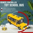 thumbnail image 6 of 4-Channel RC School Bus Toy with Lights, Opening Doors & Realistic Sound, 6 of 10