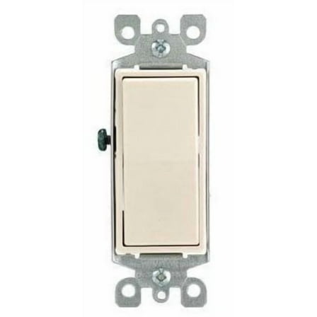 Leviton S16-05603-2TS Light Almond 3 Way 15 Amp Rocker Switch