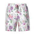 thumbnail image 5 of Rocae Rose Flower B for Men's Swim Trunks Quick Dry With Two Side Pockets and One Lined Patch Pocket3X-Large, 5 of 9