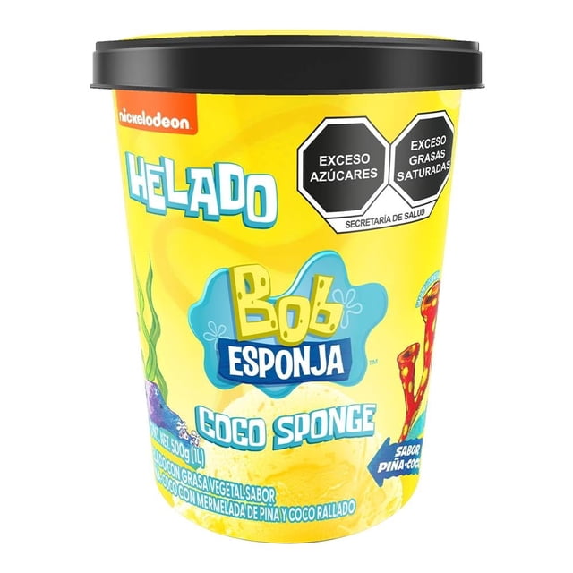 Helado Bob Esponja Coco Sponge sabor piña coco 1 l
