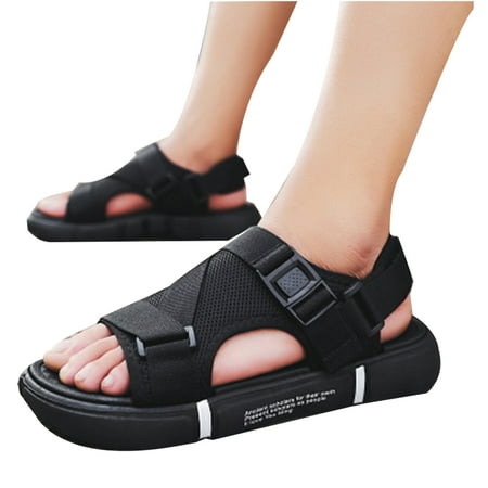 

Men s Comfortable Breathable Sandals Mesh Upper Rubber Sole For Men s Outdoor Sports 43 Black