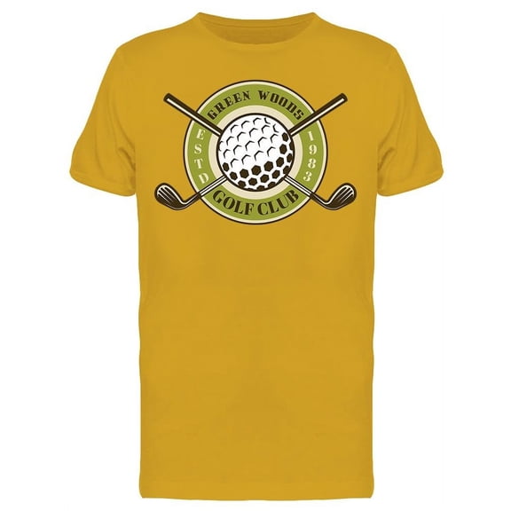 Green Woods In Round Button T-Shirt Men -Image by Shutterstock, Male Medium