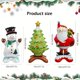thumbnail image 4 of Christmas Decoration Balloons Set - Santa, Snowman & Tree Designs in Red, White, Green & Silvery - Perfect for Holiday Parties, indoor & outdoor Festive Decor, 4 of 5