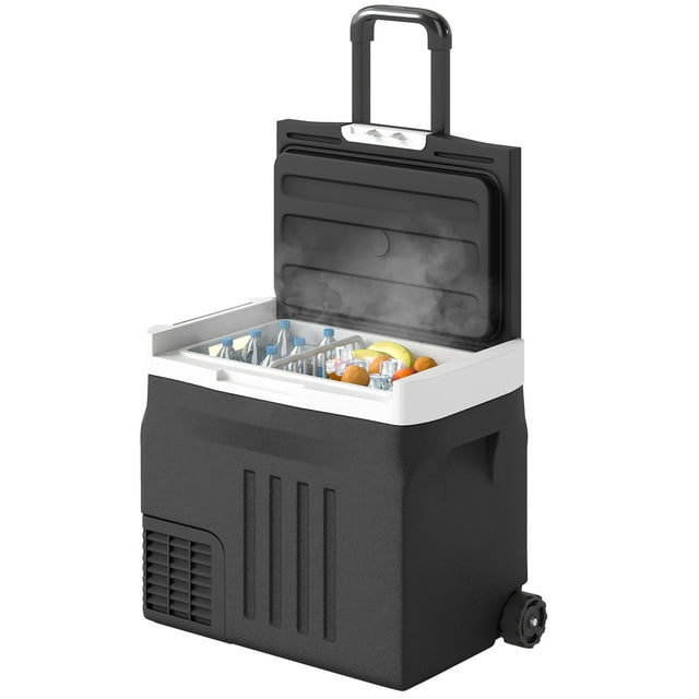 CoSoTower 12 Volt Car Fridge Refrigerator, 42 Quart (40L) Portable Electric Cooler, 12V/24V DC & 100-240V AC, -4℉-68℉