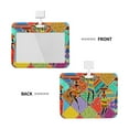 thumbnail image 2 of Naloa Dancing African Womans Card Badge Holder Work Badge Sleeve for Office, School, Factory, ID Credit Cards, Driver Licenses and Passes, 2 of 7