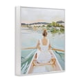 thumbnail image 2 of Stupell Industries Contemporary Girl In Peaceful Canoe Ride White Framed Giclee Art, 24 x 30, by The Prints Vibe, 2 of 8
