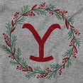 thumbnail image 2 of Yellowstone Christmas Y Wreath Baby Romper Boys or Girls, 2 of 6