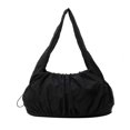 thumbnail image 1 of Women Korean Fashion Pleated Shoulder Bag Multiple Pocket Fashionable Solid Color Large Capacity Nylon Underarm Handbag Yellow, 1 of 4