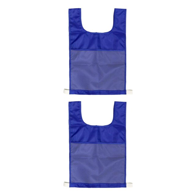 Decodeary Colorful Outdoor Competition Sports Vest Show Alphanumeric Cards Exciting Toys Blue 2Set