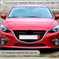 thumbnail image 2 of Unique Bargains Front Right Side Bumper Headlight Washer Nozzle Cover Cap for Mazda 3 M3 Axela 2013-2016 Bumper Trim Nozzle Cover No.BKC6518G1 Black 1 Pcs, 2 of 7