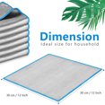 thumbnail image 2 of 6 Pcs Microfiber Glass Cleaning Cloth Topboutique Window Polishing Streak Free Microfiber Cleaning Rag Reusable Window Clean Wipes Mirror Screen Washing Up Cloth, 12 x 12 inch, Blue, 2 of 8