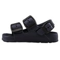 thumbnail image 3 of Brown Oak Kids Comfort Slides Adjustable Double Buckle EVA Sandal, 3 of 7