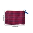 thumbnail image 3 of Rewenti Women'S Coin Purse Classic Small Checkered Portable and Convenient for Use Color Blocking Stationery Pouch Large Capacity Multi Func, 3 of 6