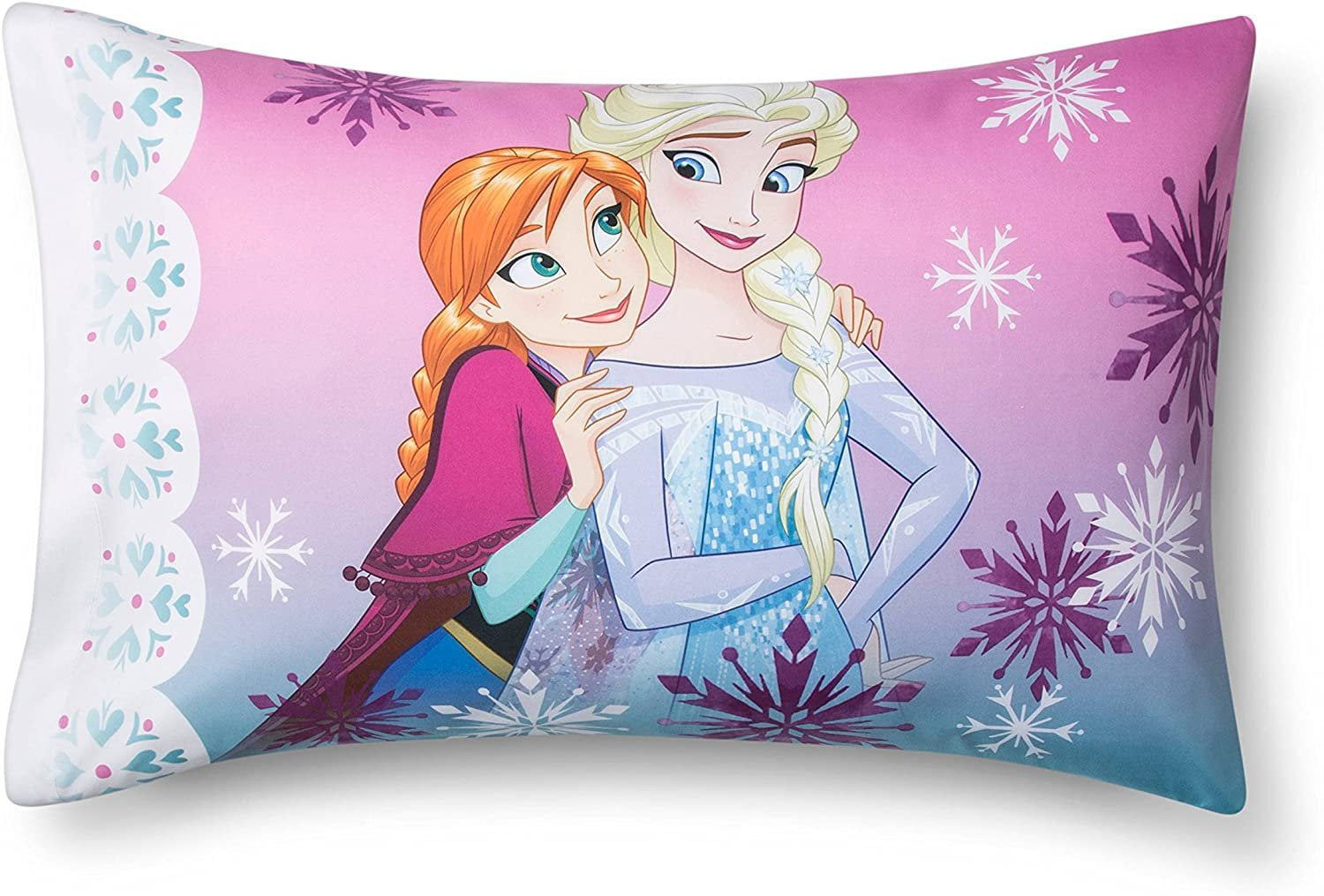 Disney Pillowcases shams 1pcs Cartoon Frozen Elsa and Anna pink