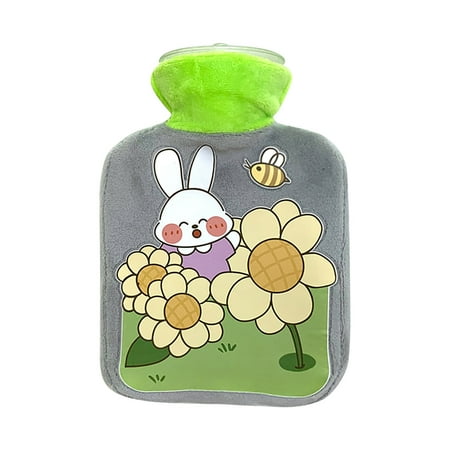 

ADXFWORU Hot Water Bottle Refillable Hot Water Bottle Portable Hot Water Bottle Small Explosion-Proof PVC Hot Water Bottle( 300ml)