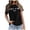 A-Black548, variant on XIAONU Women's C'Est La Vie Paris Letter Graphic T-Shirt Loose Fit Short Sleeve Crew Neck Pullover Tee Soft Chic Casual Top