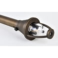 thumbnail image 5 of Elitco Lighting Chanterelle 5" Round Metal Path Post Lantern in Antique Brass, 5 of 6
