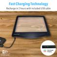thumbnail image 3 of [Rechargeable] 3X Large Ultra Bright LED Page Magnifier with 12 Anti-Glare Dimmable LEDs (More Evenly Lit Viewing Area & Relieve Eye Strain)-Ideal for Reading Small Prints & Low Vision, 3 of 8