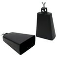 thumbnail image 1 of 6inch Black Metal Percussion Cowbell with Hanging Handle & Mallet, Drum Accessory, Professional Studio & Live Performance Instrument, 1 of 7