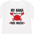 thumbnail image 4 of Inktastic Nana Loves Me Grandson Boys or Girls Long Sleeve Toddler T-Shirt, 4 of 5