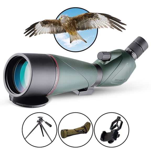 BEBANG Spotting Scope with Tripod, 20-60x80 HD Spotting Scope for Target Shooting, Bird Watching