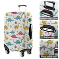 thumbnail image 5 of White Cartoon Dinosaurs Plants Pattern Luggage Cover Fashion Suitcase Cover Baggage Covers Fit 25-28 Inch Luggage (Go Travel), 5 of 5