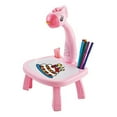 thumbnail image 1 of Kids' Educational Smart Projection Drawing Table Set - Over 3 Years Old, 36 Patterns, 12 Colored Pens, Drawing Book & Eraser Included, ABS Material, Flexible Rotating Projector, Dual Painting Modes, 1 of 7