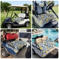 thumbnail image 6 of Golf Cart Seat Covers for 2 Seater, Lemon Soft Microfiber Cart Seat Towel Blanket, Fruit Leaf Branch Summer Spring Pastoral Absorbent Breathable Non Slip Bench Seats Protector for Golf Course 51"x31", 6 of 9