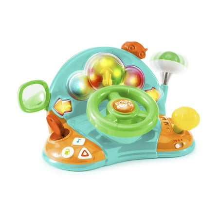Bright Starts Lights & Colors Driver Learning Toy with Melodies for Babies and Toddlers, Ages 6 Months 