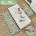 thumbnail image 4 of KUETH Kitchen Mats for Floor, Kitchen Rug with Anti Fatigue, Non Slip Washable Kitchen Rug, Set of 2 Kitchen Mat 17"x59"+17"x30", Runner Rug with Waterproof for Bathroon and Bedroom, 4 of 8