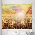 thumbnail image 1 of Rural Tapestry, Sunset Scenery of a Anther Field Photo, Fabric Wall Hanging Decor for Bedroom Living Room Dorm, 5 Sizes, Sand Brown Multicolor, by Ambesonne, 1 of 1