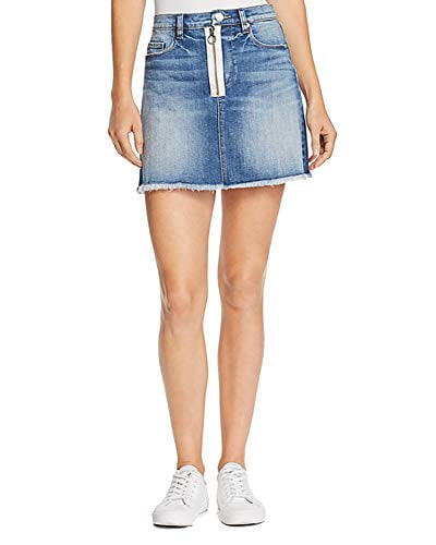 frayed denim skirt