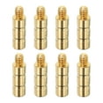 thumbnail image 1 of Inserto de flecha de arquería de 50 granos, paquete de 8 insertos de tornillo de cobre latón para flechas de carbono de .244/ 6.2mm, 1 of 6