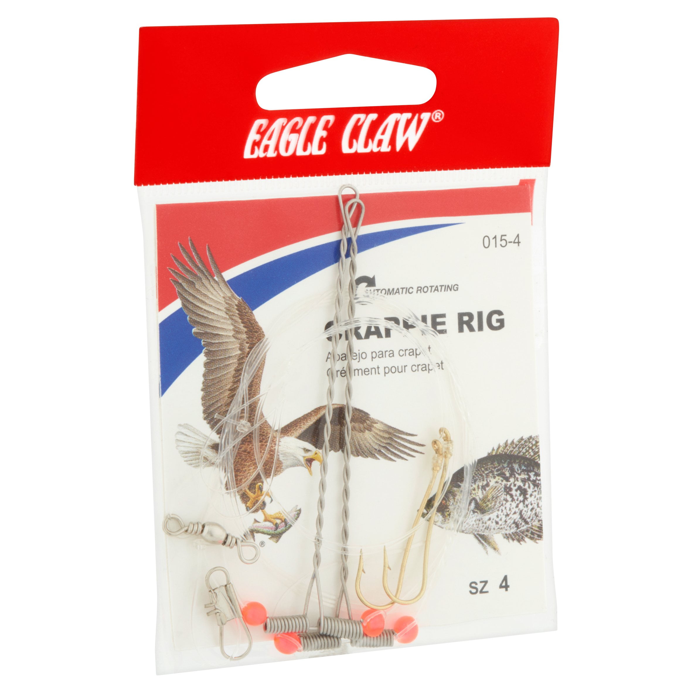 Eagle Claw SPCRPW Crappie Hook Assortment Clam, 46 Piece 