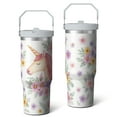 thumbnail image 2 of 1pc Horse 30oz Tumbler with Straw & Handle - Insulated Stainless Steel Cup | Holiday Gift for Man Women (Christmas, Valentine's, Birthday), 2 of 7