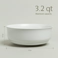 thumbnail image 4 of over&back Rim Serving Bowl - Stoneware Dishes - All-Occasion Place Settings - Perfect for Salads, Pastas, Snacks, and More - 10" x 10" x 3.7" - Semi-Matte White, 4 of 8