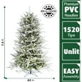 thumbnail image 4 of Fraser Hill Farm Assorted Colors Unlit Slim Christmas Tree, 7.5', 4 of 5