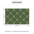 thumbnail image 4 of Placemats Set Of 4 / 6, Green Plaid Placemats For Dining Table Indoor/Outdoors Heat Resistant Washable Placemats 18" X 12", 4 of 8