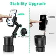 thumbnail image 2 of Support de Tasse Extensible pour Voiture Rotation 360° Support de Cellulaire Compatible avec Téléphone Intelligent Android, 2 of 9
