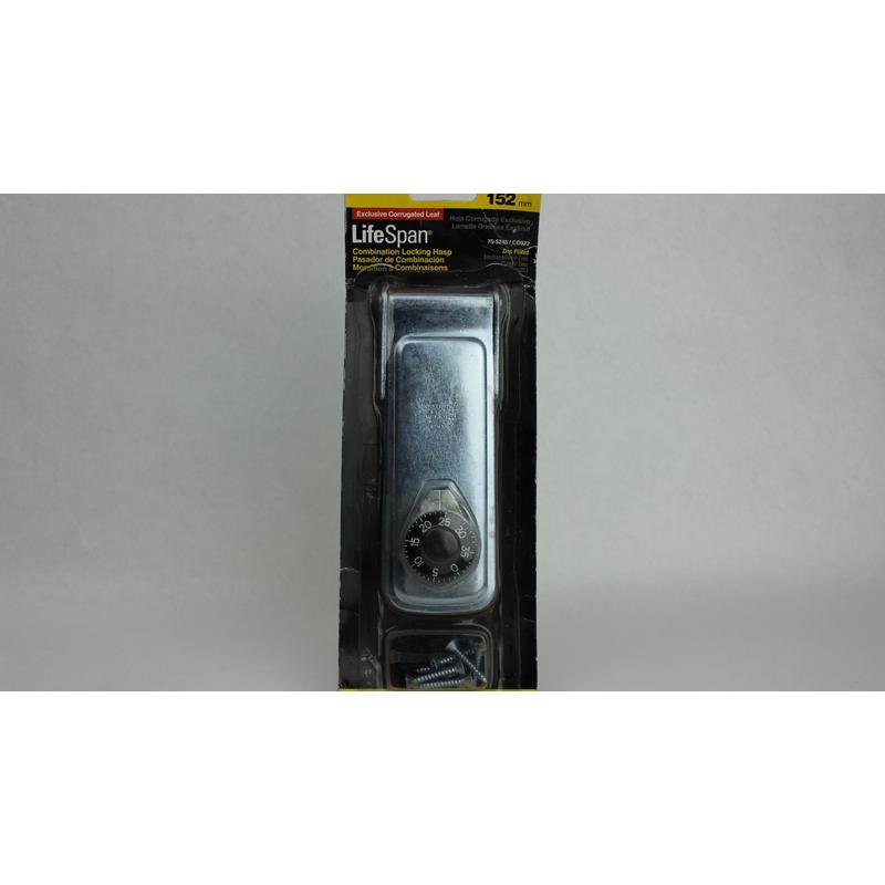 6" Combination Locking Hasp Stanley Hasps 755245 Zinc Steel