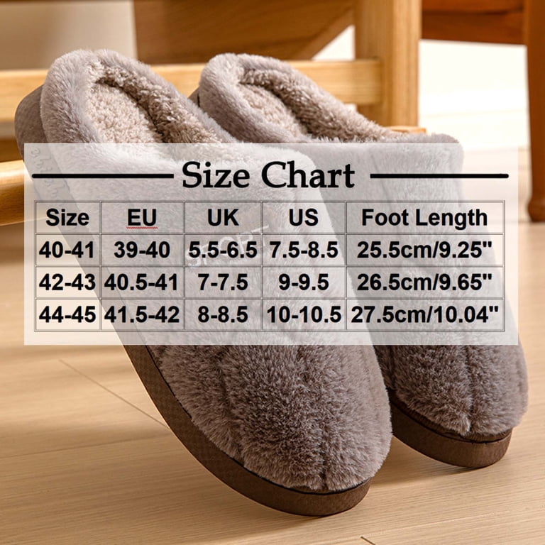 Viluyesy Mens Fuzzy Slippers, Cozy Soft Sole Closed Toe  display picture 1