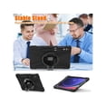 thumbnail image 4 of Protective Case for Samsung Galaxy Tab S9 Plus 2023 / S8 Plus 2022 / S7 FE 2021 / S7 Plus 2020 12.4 inch Tablet Shockproof Cover with 360 Degree Rotating Kickstand, Hand/Shoulder Strap, 4 of 7