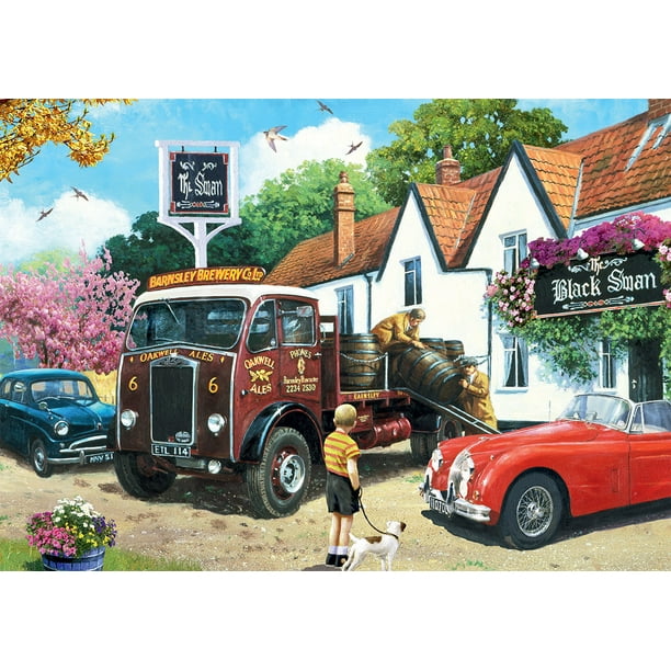Jumbo The Delivery Round 500 Piece By Artist Kevin Walsh Nostalgia Jigsaw Puzzle