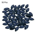 thumbnail image 3 of 50Pcs Acrylic Horse Eye Gems 7x15mm Flat Back Artificial Rhinestones for DIY Crafts Bead Wedding Party Deep Gray, 3 of 7