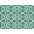 thumbnail image 1 of Ahgly Company Machine Washable Indoor Rectangle Transitional Tiffany Blue Area Rugs, 8' x 12', 1 of 7