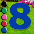 thumbnail image 1 of Advanced Graphics 3277 20 x 15 Po Numéro 8 Yard Signe&44; Bleu, 1 of 1