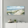 thumbnail image 4 of CDDposter Sailboat Coastal Canvas Art - Vibrant Beach Decor for Living Room or Bathroom - Stunning Wall Art for a Serene Ambience 20"x40", 4 of 8